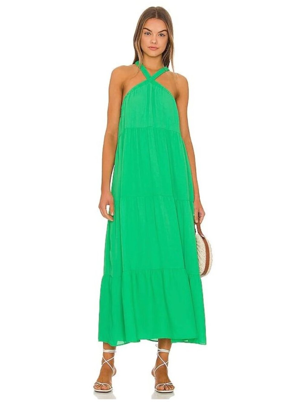 Show Me Your Mumu Green Hallie Halter Dress Size Medium